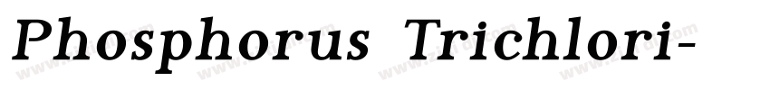 Phosphorus Trichlori字体转换